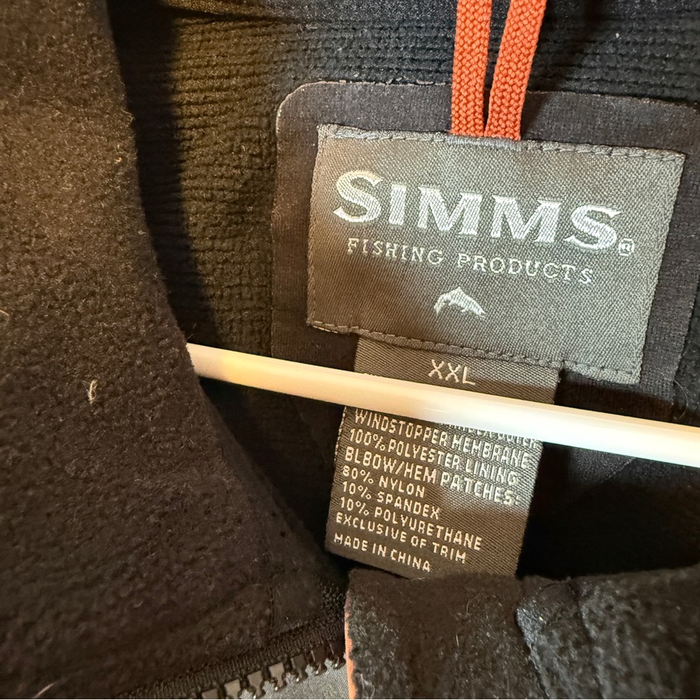 SIMMS full zip orange and gray jacket men's size XXL - Picture 4 of 4